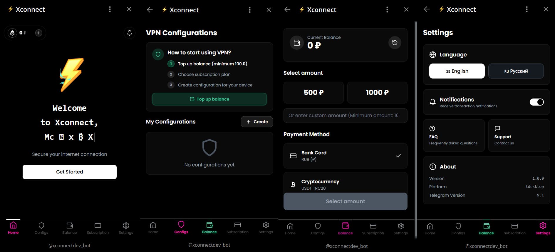 Telegram Mini App: VPN Service Platform